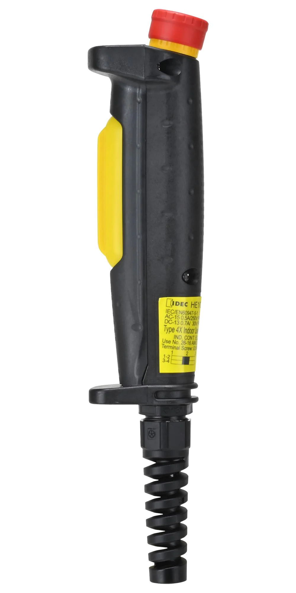 IDEC HE1G-L21SMB-1N Safety Interlock Switch, HE1G-L Series, SPST-NC, SPST-NO, Screw, 125 V, 2.5 A, IP65