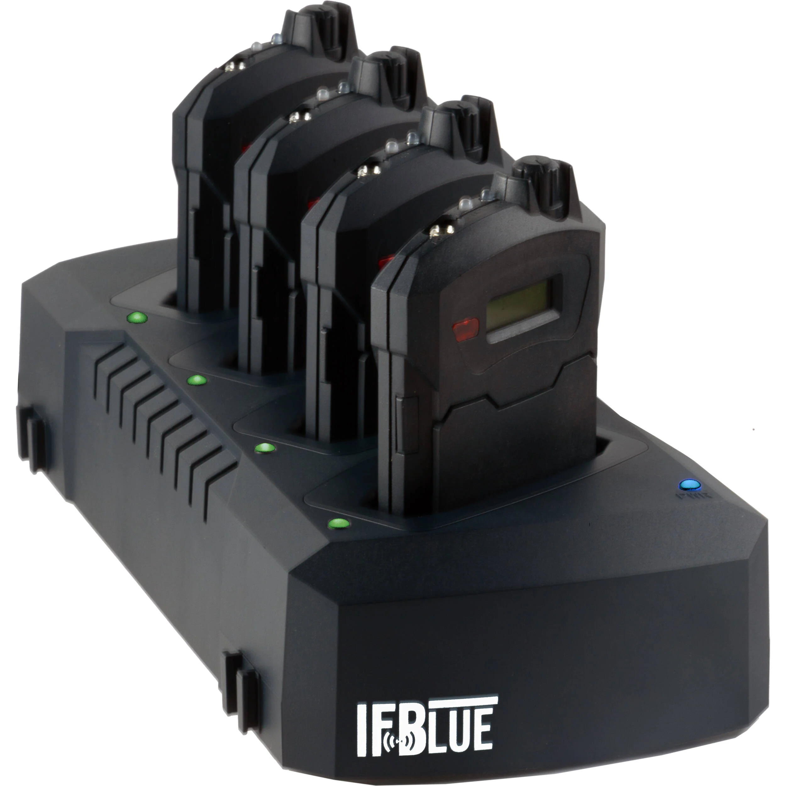 IFBlue IFBR1C 4-Person Bodypack IFB Receiver Kit with Charging Dock (A1: 470 to 537 MHz)