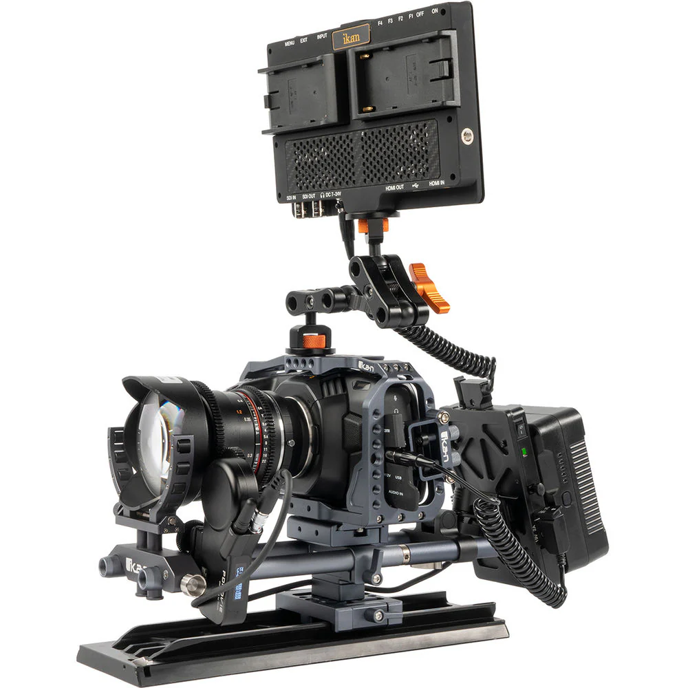 ikan Stratus V-Mount Battery Plate With 15mm Rod Mount For Canon C200,C300 Camera - Image 9
