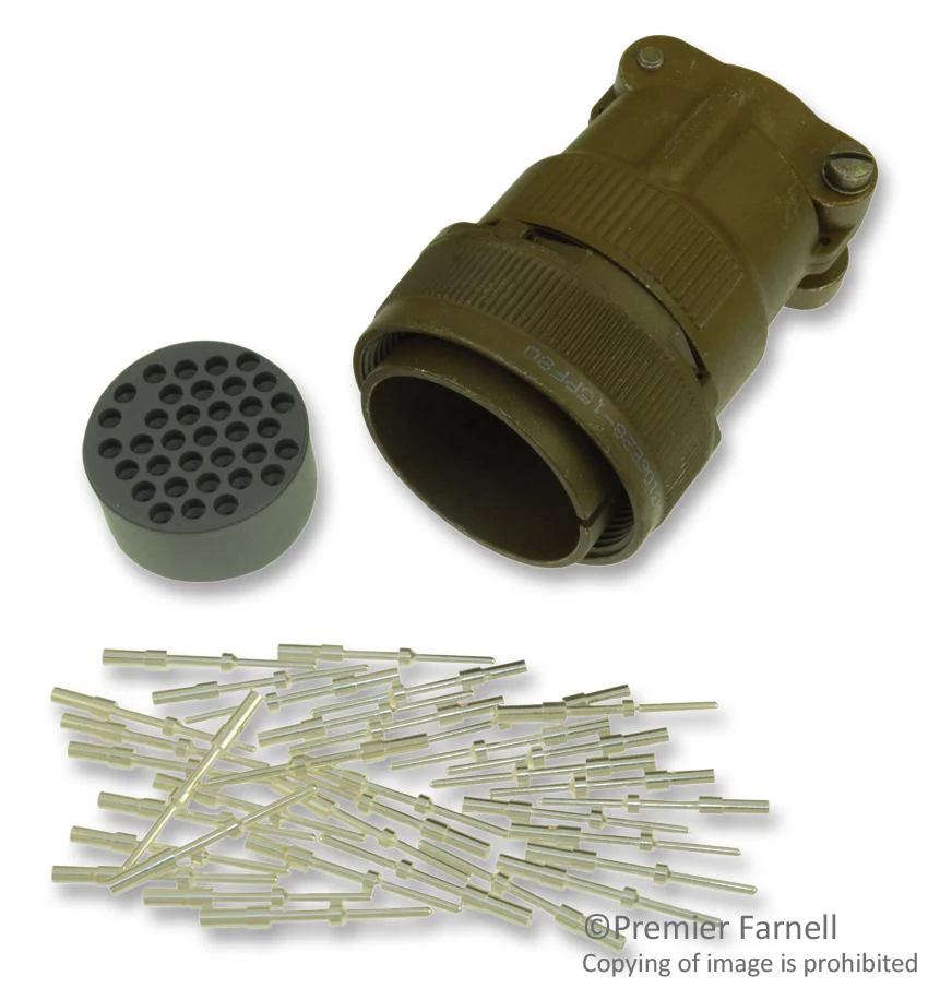 ITT Cannon CA3106E10SL-4PF42 CA3106E10SL-4PF42 Circular Connector CA Straight Plug 2 Contacts Solder Pin Threaded 10SL-4