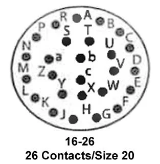 ITT CANNON KPSE01F16-26SW Circular Connector, KPS Series, MIL-DTL-26482 Series I, Cable Mount Receptacle, 26 Contacts - Image 2