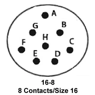 ITT CANNON KPSE01F16-8SY Circular Connector, KPS Series, MIL-DTL-26482 Series I, Cable Mount Receptacle, 8 Contacts - Image 2