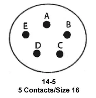 ITT Cannon KPSE06A14-5SW KPSE06A14-5SW Circular Connector Kpse Straight Plug 5 Contacts Crimp Socket Bayonet 14-5 - Image 2