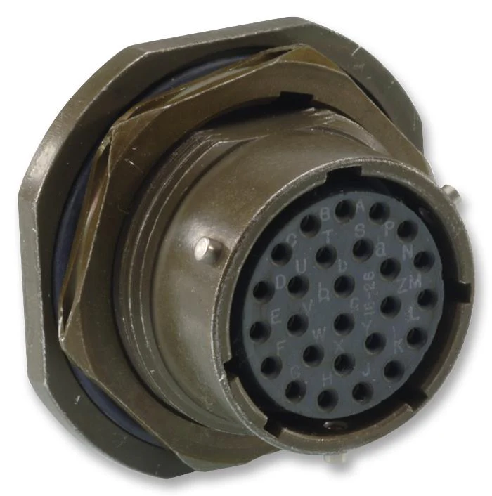 ITT CANNON KPSE07E16-26SY Circular Connector, KPS Series, MIL-DTL-26482 Series I, Jam Nut Receptacle, 26 Contacts