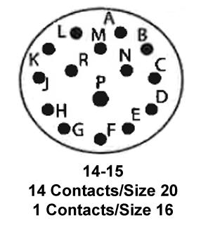 ITT Cannon KPT00A14-15S KPT00A14-15S Circular Connector KPT Wall Mount Receptacle 15 Contacts Solder Socket Bayonet 14-15 - Image 2