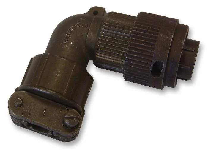 ITT Cannon KPT08E18-32S KPT08E18-32S Circular Connector KPT Right Angle Plug 32 Contacts Solder Socket Bayonet 18-32