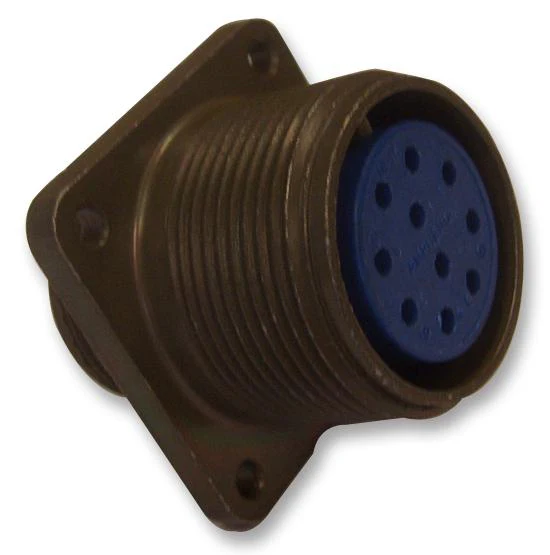 ITT Cannon MS3100E20-4SF187 MS3100E20-4SF187 Circular Connector MIL-DTL-5015 Series Wall Mount Receptacle 4 Contacts Solder Socket Threaded