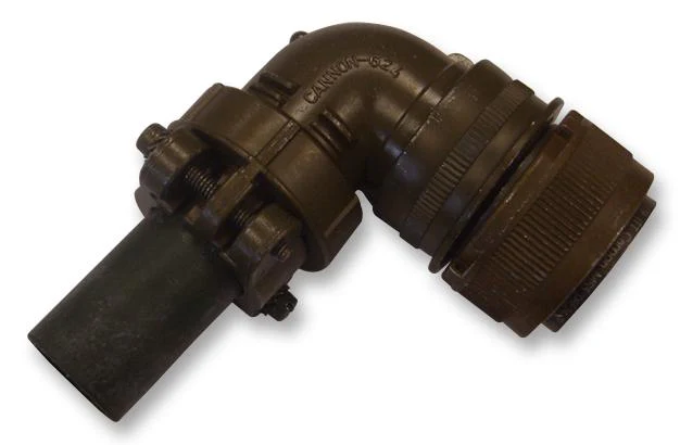 ITT Cannon MS3108E14S-6SF137 MS3108E14S-6SF137 Circular Connector MIL-DTL-5015 Series Right Angle Plug 6 Contacts Solder Socket Threaded