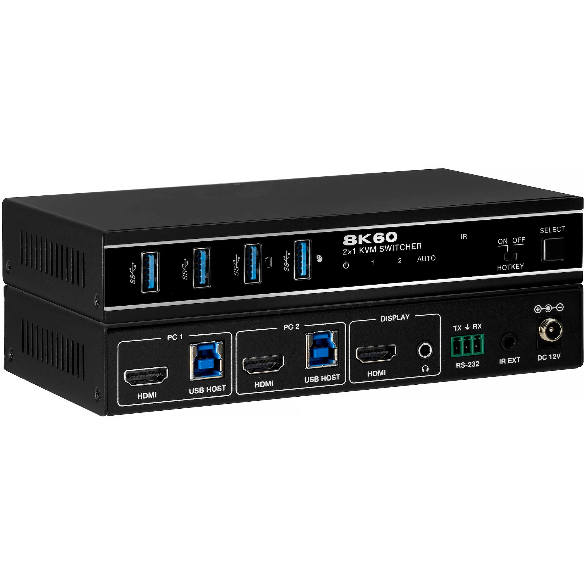 KanexPro 2x1 8K60 HDMI KVM Switcher