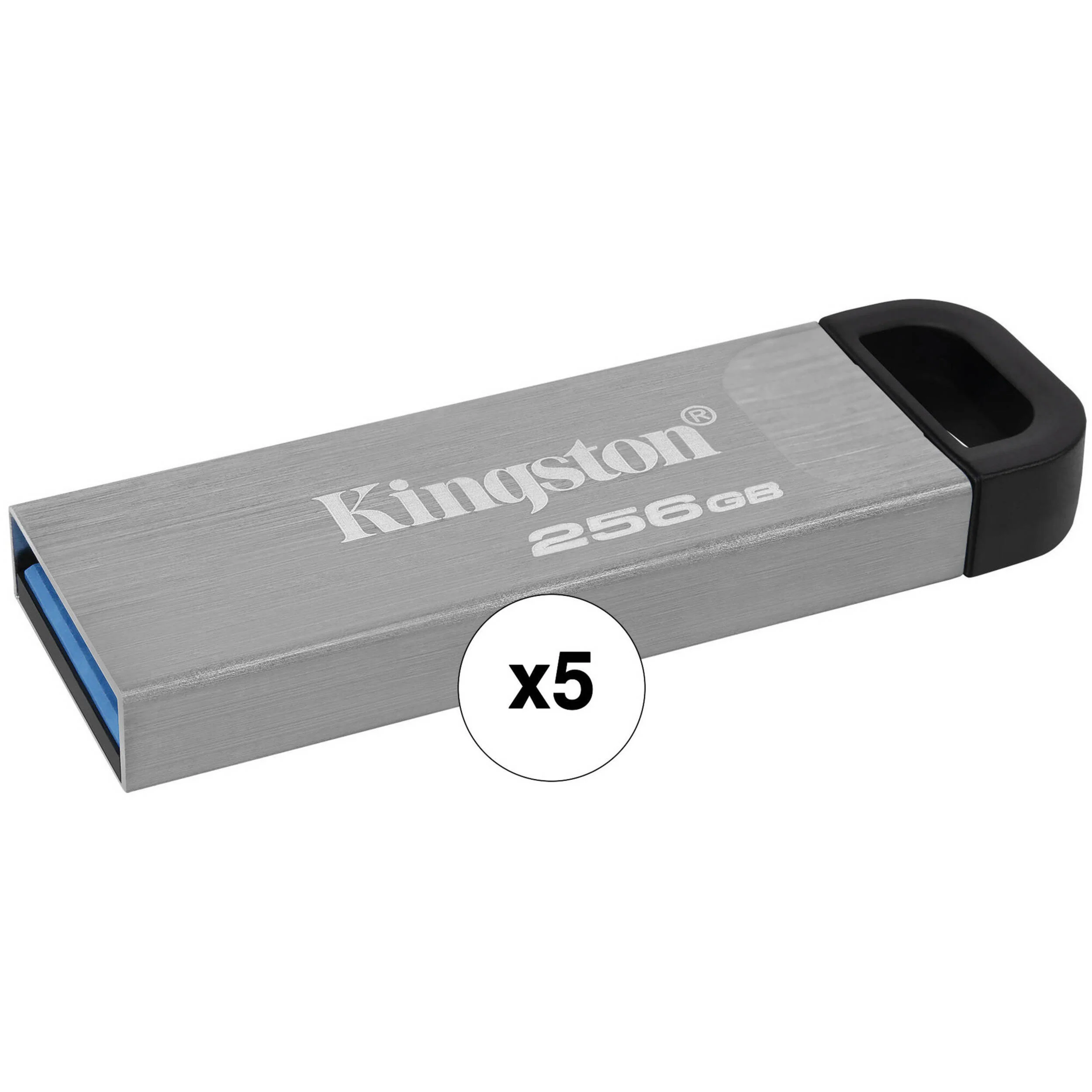 Kingston 256GB DataTraveler Kyson USB 3.2 Gen 1 Type-A Flash Drive (5-Pack)