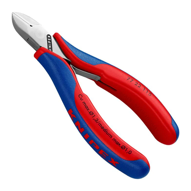 KNIPEX 77 22 115 Cutter, Diagonal, 115 mm, Edge, 1.3 mm, 60 °
