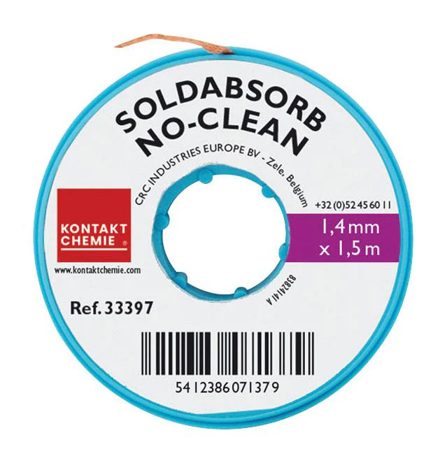 Kontakt Chemie SOLDABSORB NO CLEAN 1.5M 14 MM SOLDABSORB Clean MM NO-CLEAN Solder Absorbant New
