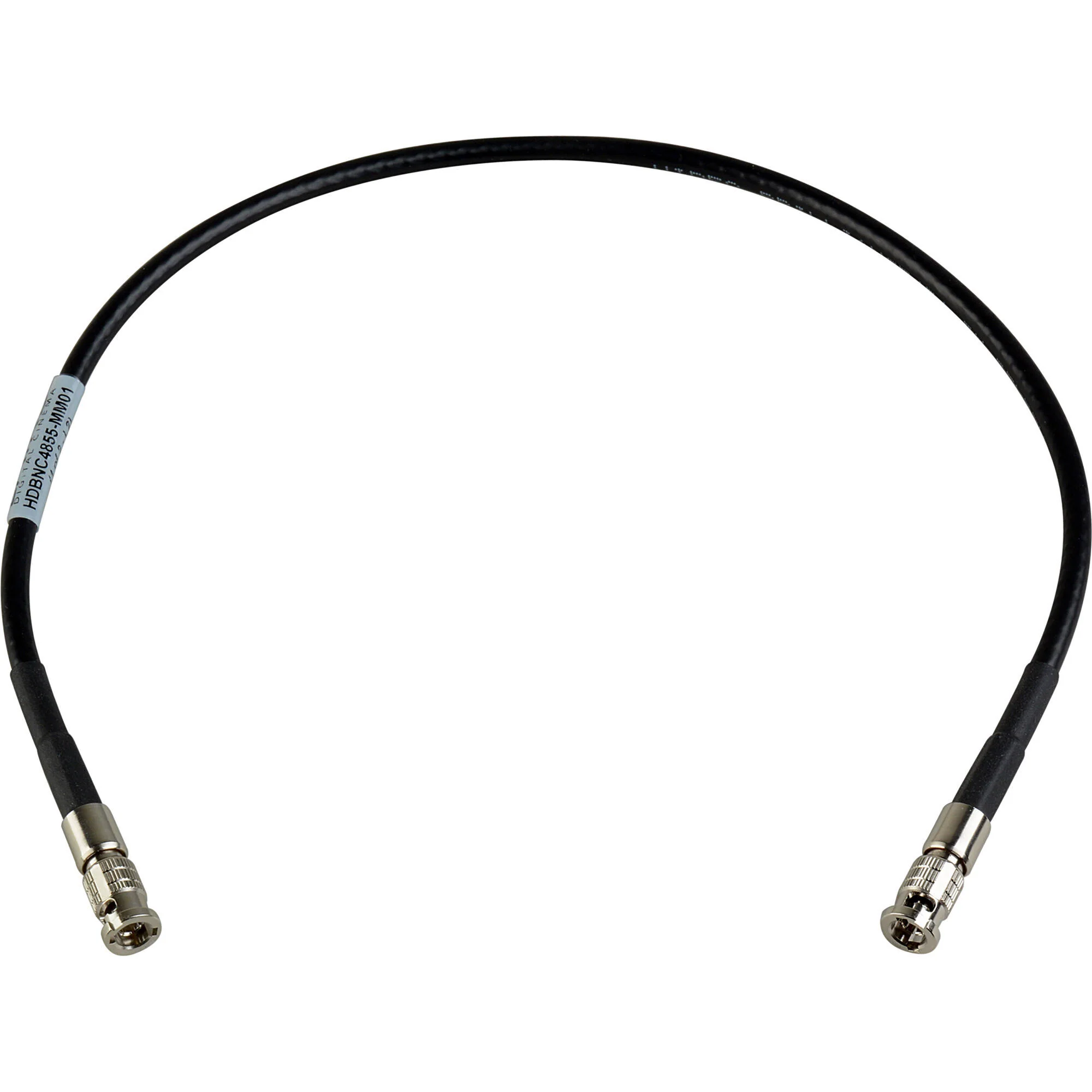Laird Digital Cinema 4855R High-Density HD-BNC Male to HD-BNC Male 12G HD-SDI Patch Cable (1')