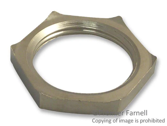 LAPP KABEL 52103330 Locknut, Skindicht� SM-PE-M, Brass, Nickel, M25, 4.2 mm