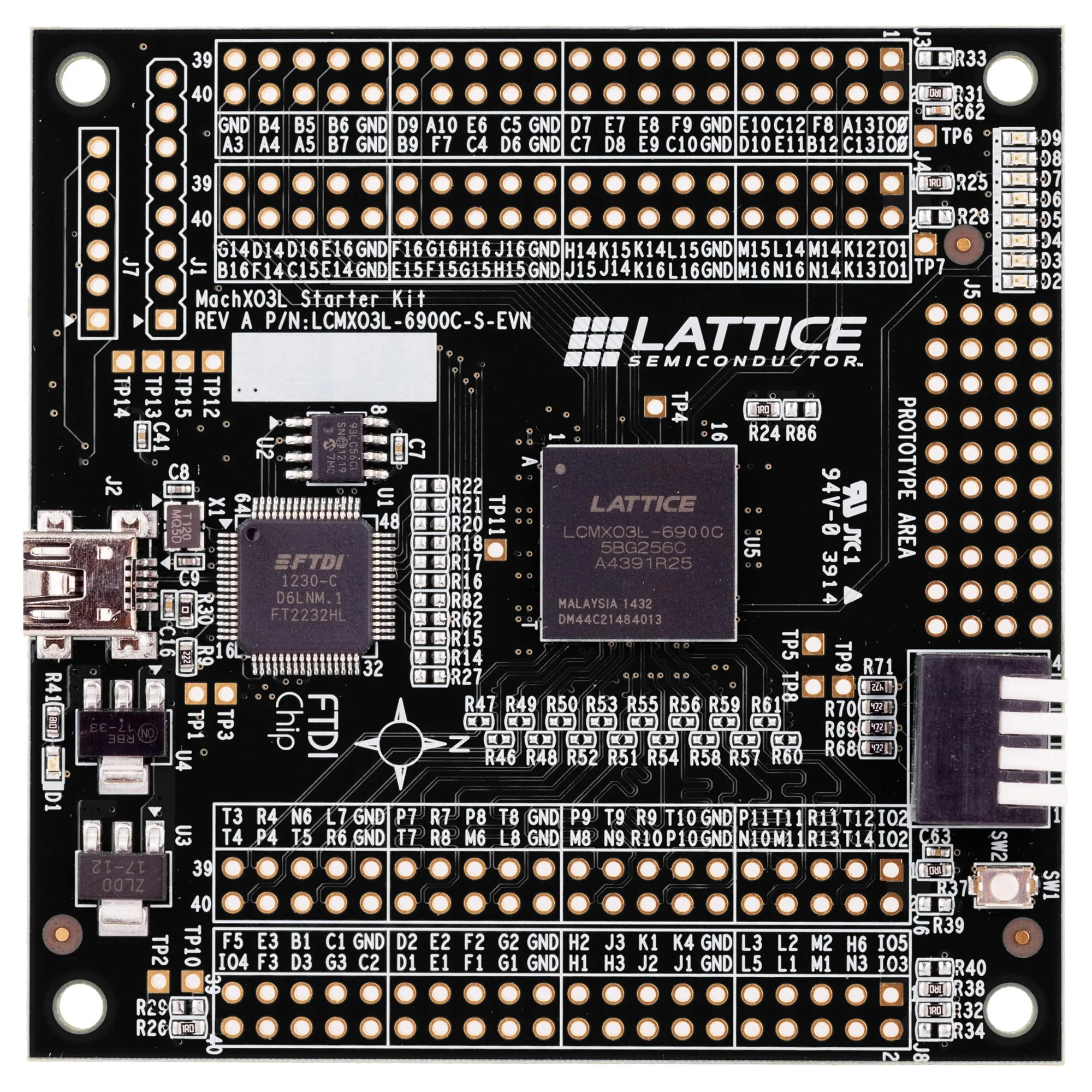 LATTICE SEMICONDUCTOR LCMXO3LF-6900C-S-EVN Starter Kit, MACHXO3LF, FPGA