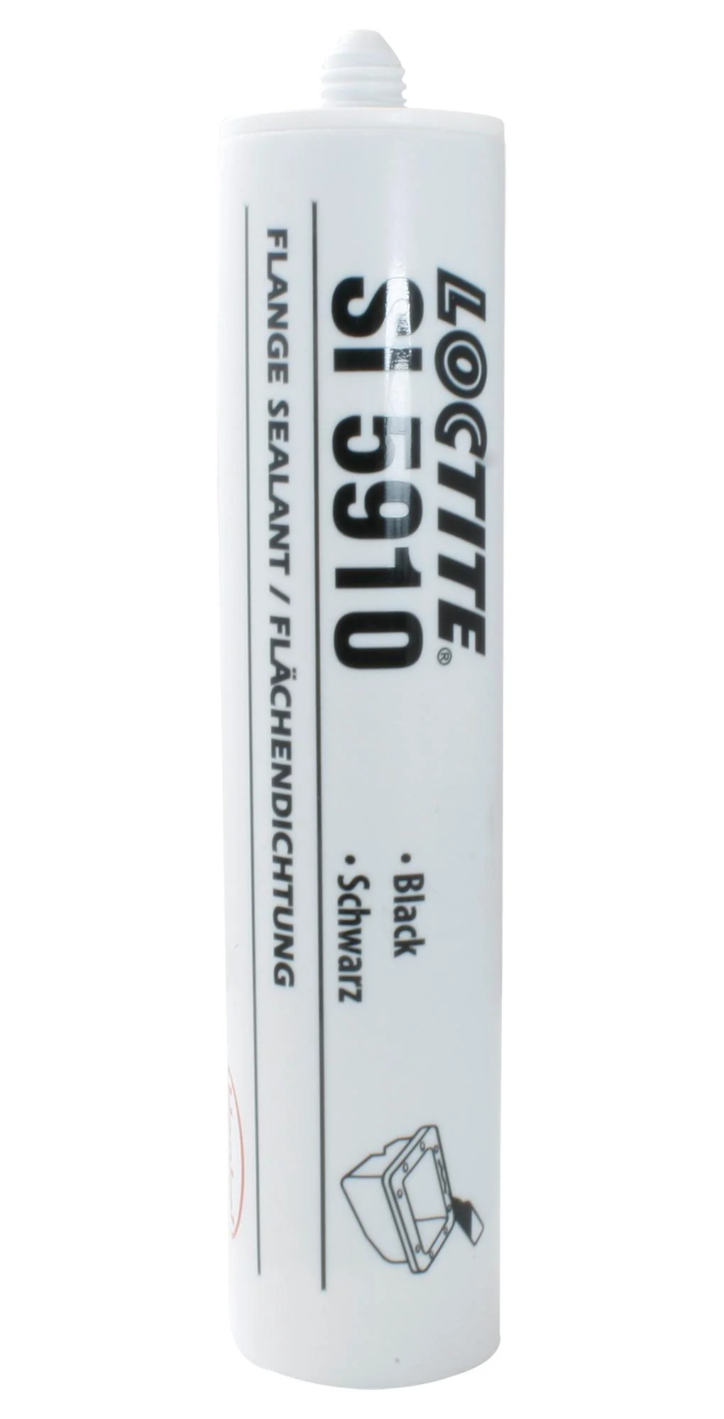 Loctite SI 5910 300ML SI 300ML Sealant Oxime Silicone Sealing Cartridge Black 300 ml