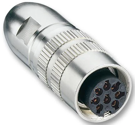 LUMBERG 0322 08-1 Circular Connector, 03 Series, Cable Mount Receptacle, 8 Contacts, Solder Socket, Threaded