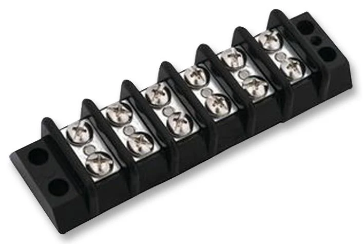 Marathon Special Products 600A-GP-12 Panel Mount Barrier Terminal Block 2 Row 12 Ways 22 AWG 9.5 mm 15 A