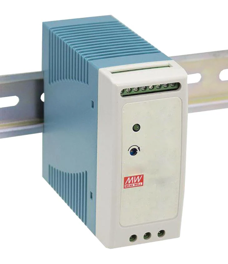 MEAN WELL DRC-60A AC/DC DIN Rail Power Supply (PSU), Battery Charger (UPS Function), ITE, 1 Output, 59.34 W, 13.8 VDC