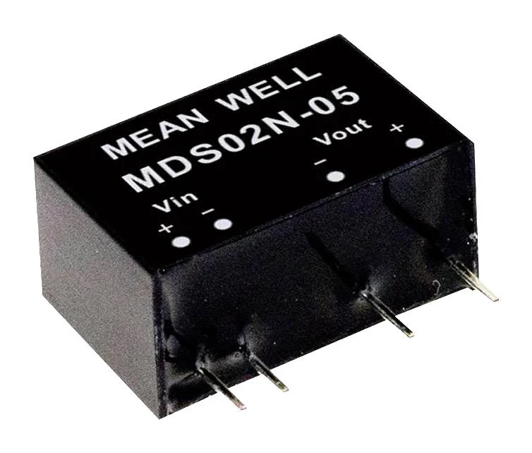 MEAN WELL MDS01M-12N Isolated Through Hole DC/DC Converter, ITE, Industrial & Medical, SIP, 1 W, 1 Output, 12 V