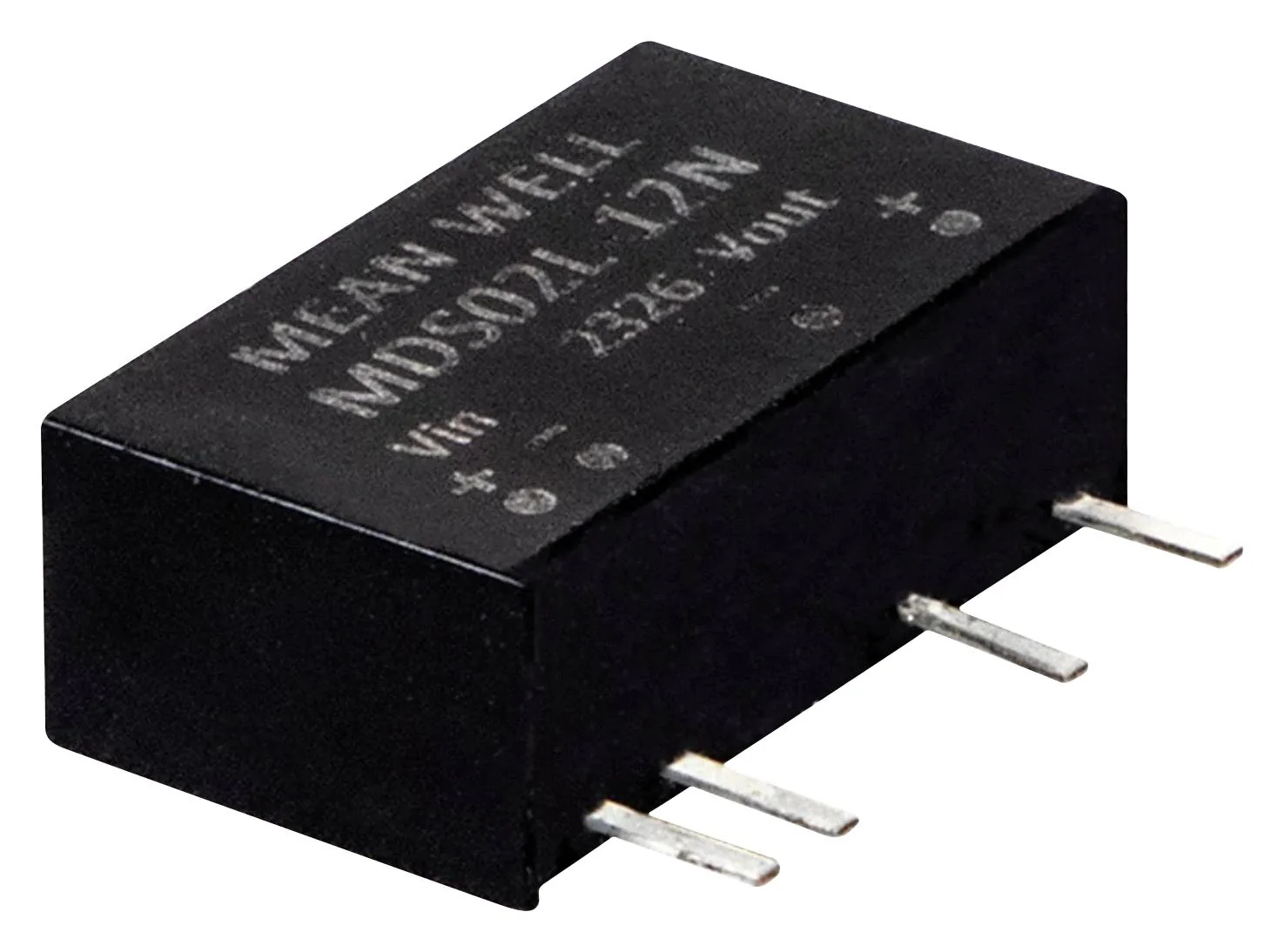 MEAN WELL MDS02M-03N Isolated Through Hole DC/DC Converter, ITE, Industrial & Medical, SIP, 2 W, 1 Output, 3.3 V