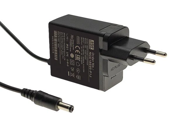 MEAN WELL NGE18E09-P1J AC/DC Power Supply, ITE, Industrial, Household, Medical, 1 Output, 18 W, 9 V, 2 A