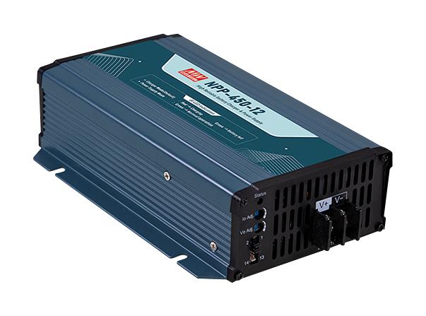 MEAN WELL NPP-450-12 Battery Charger, Desktop, Lead Acid, Li-Ion, 264 V in, 12 V Out, NPB-450 Series