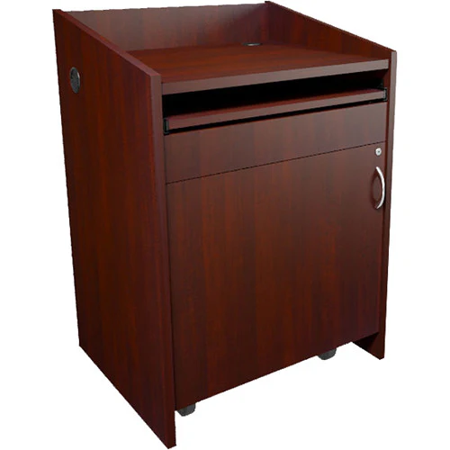 Middle Atlantic L2 Series Lectern with Connectivity (Grained Dark Cherry)