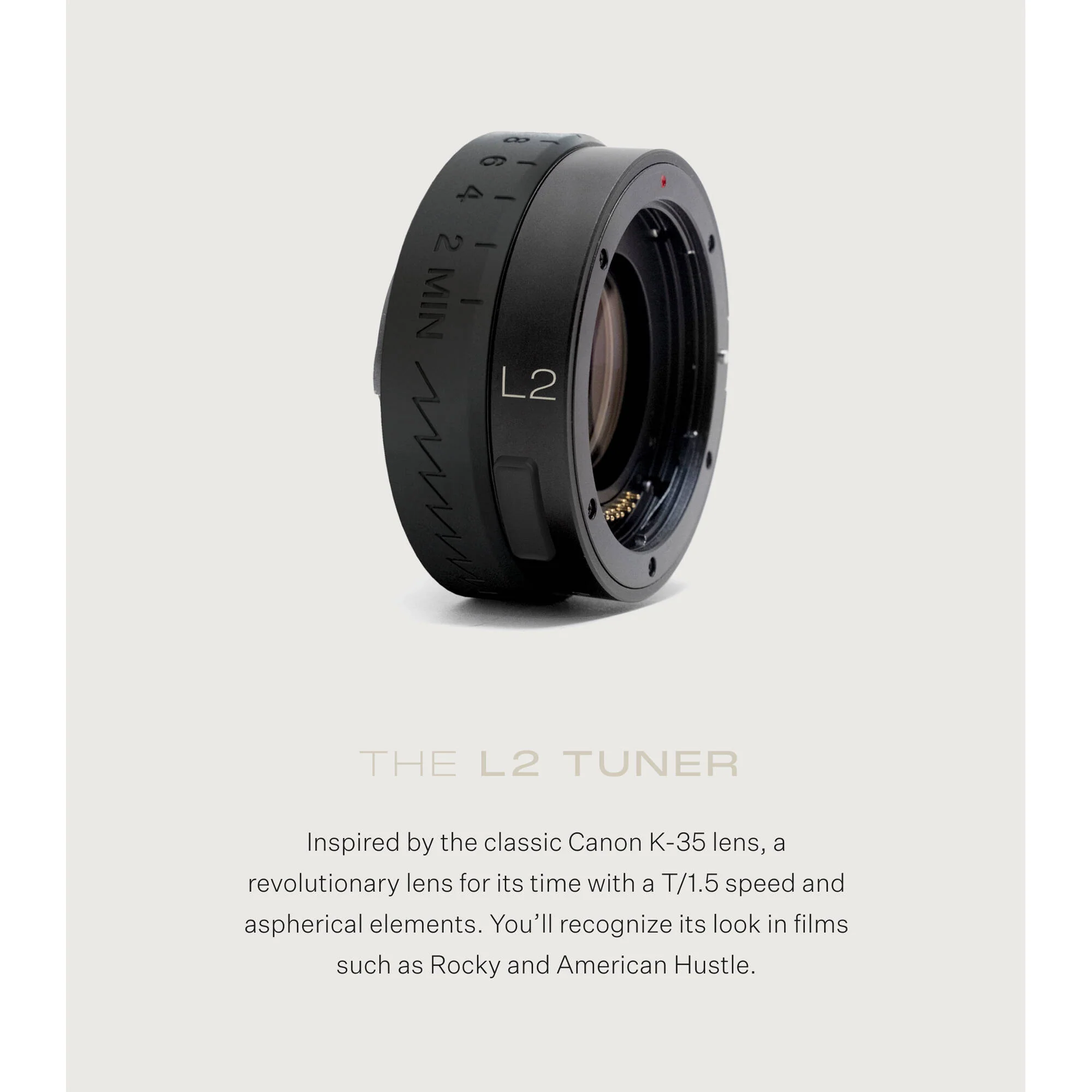 Module 8 L2 Tuner Variable Look Lens Attachment (PL-Mount Lens to E-Mount Camera) - Image 2