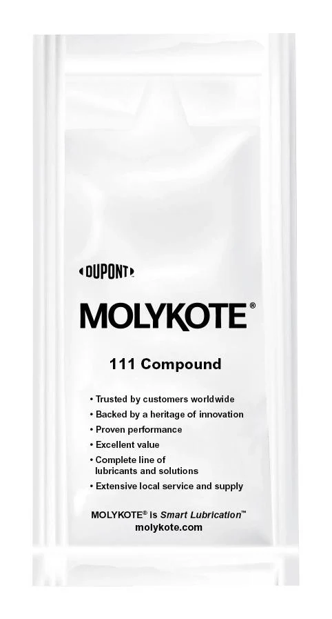 MOLYKOTE 111 COMPOUND, 400G Silicone Grease, Translucent White, NLGI Grade 3 to 4, Cartridge, 400g