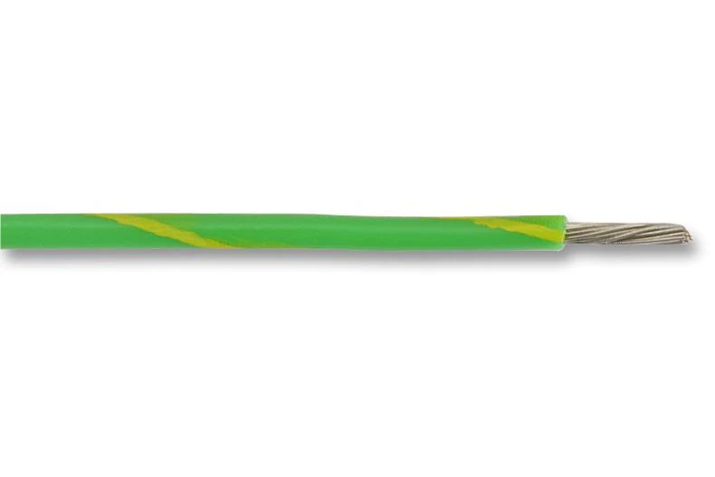 Multicomp PRO MP005418 Wire BS4808 / Def Stan 61-12 24/0.2 PVC Green Yellow 0.75 mm² 328 ft 100 m