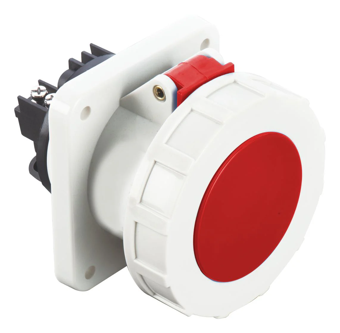 Multicomp PRO MP011109 MP011109 Pin & Sleeve Connector 63 A 400 V Panel Mount Socket 3P+N+E Red White