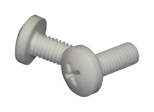 MULTICOMP PRO MP013038 Screw, Pan Head Phillips, M4, PP (Polypropylene), 8 mm Length