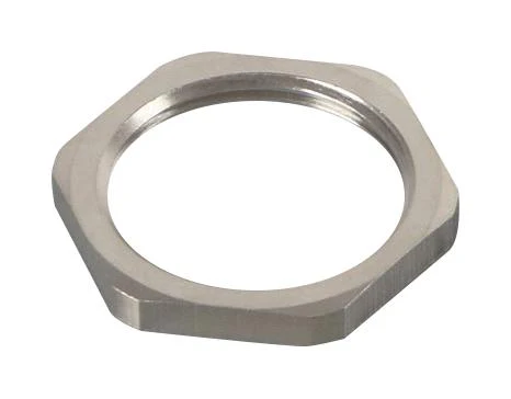 MULTICOMP PRO MP015377 Locknut, M50 x 1.5, Brass, Nickel, 5.5 mm