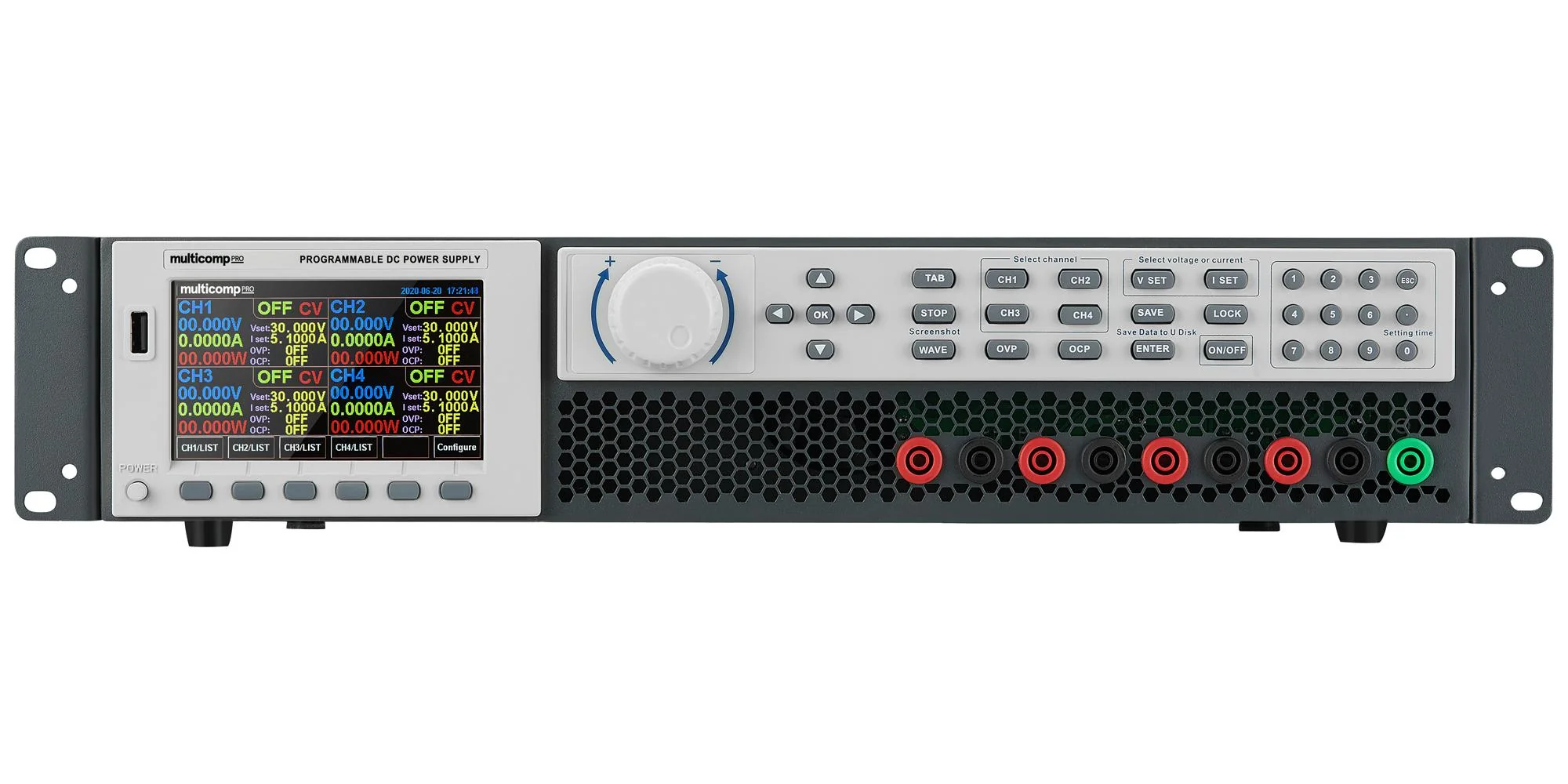 Multicomp PRO MP710508 MP710508 Bench Power Supply Programmable 4 Output 0 V 30 A 5 - Image 2