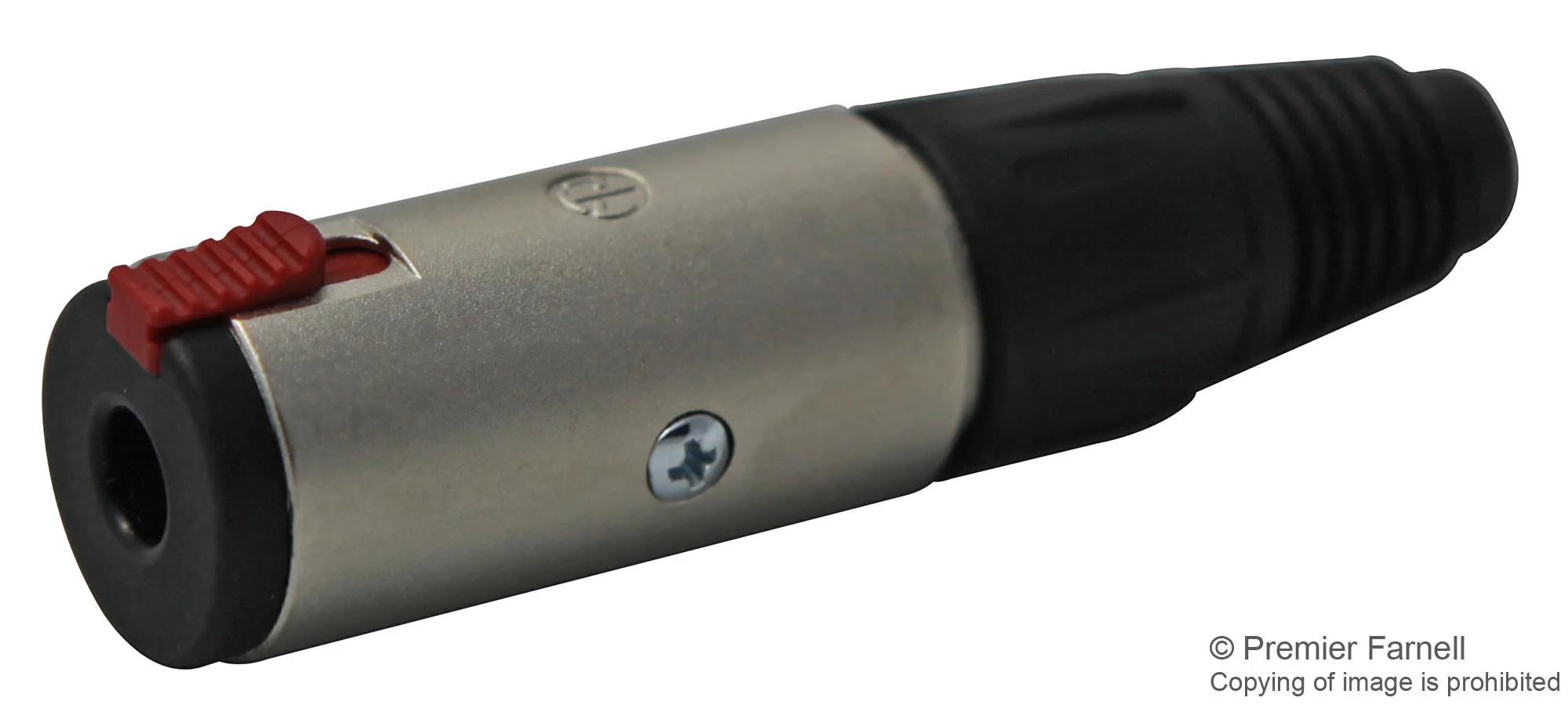 NEUTRIK NJ3FC6 Phone Audio Connector, Locking, 1 Contacts, Socket, 6.35 mm, Cable Mount, Silver Plated Contacts