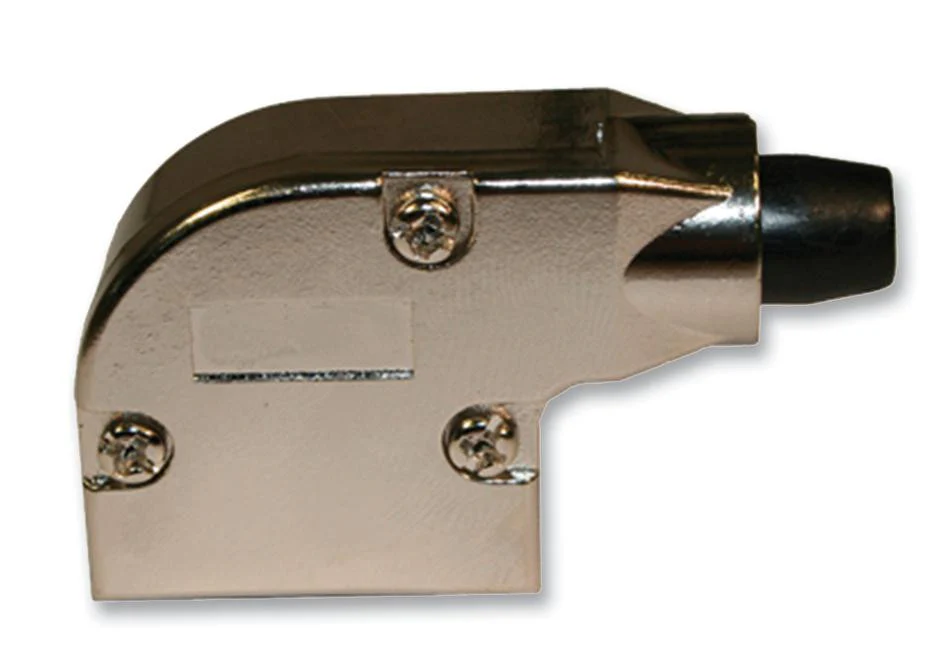 NORCOMP 981-009-130R121 D Sub Backshell, UNC 4-40, ARMOR 981 Series, DE, 90°, Zinc Alloy Body