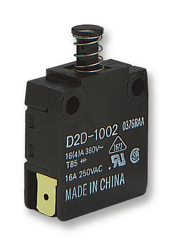 Omron Electronic Components D2D-1002 Safety Interlock Switch D2D SPST-NC Quick Connect Solder 250 V 16 A