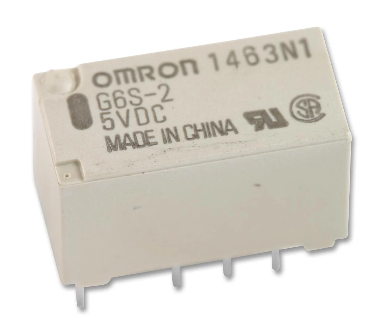 Omron G6S-2-Y DC12 G6S-2-Y DC12 Signal Relay 12 VDC Dpdt 2 A G6S Through Hole Non Latching
