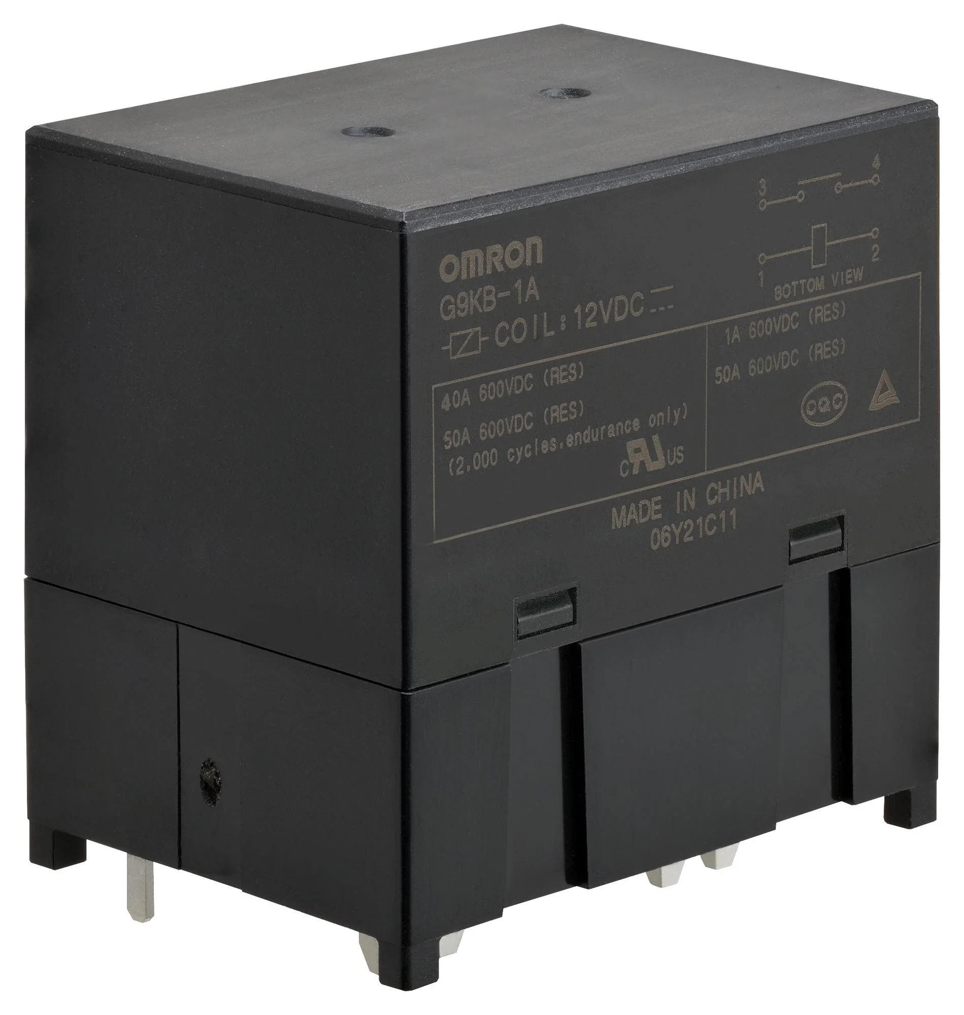 Omron G9KB-1A DC24 Power Relay SPST-NO 24VDC THT