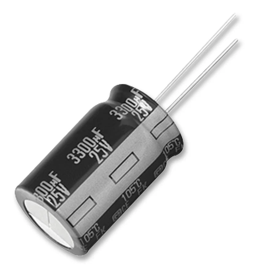PANASONIC EEUFK0J102B Electrolytic Capacitor, 1000 µF, 6.3 V, ± 20%, PC Pin, 4000 hours @ 105°C, Polar