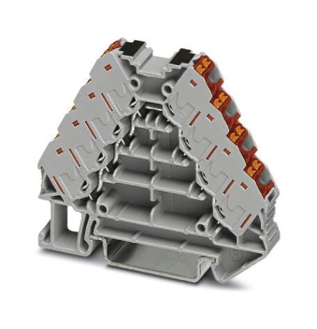 PHOENIX CONTACT 3270246 DIN Rail Mount Terminal Block, 16 Ways, 26 AWG, 14 AWG, 1.5 mm², Push In, 17.5 A
