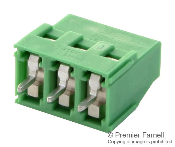 Phoenix Contact MKDSN25/3-5.08 MKDSN25/3-5.08 Wire-To-Board Terminal Block 5.08 mm 3 Ways 30 AWG 12 2.5 mm² Screw - Image 2