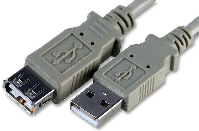 PRO Signal PSG91638 USB Cable Type A Plug to Receptacle 1 m 3.28 ft 1.1 Grey