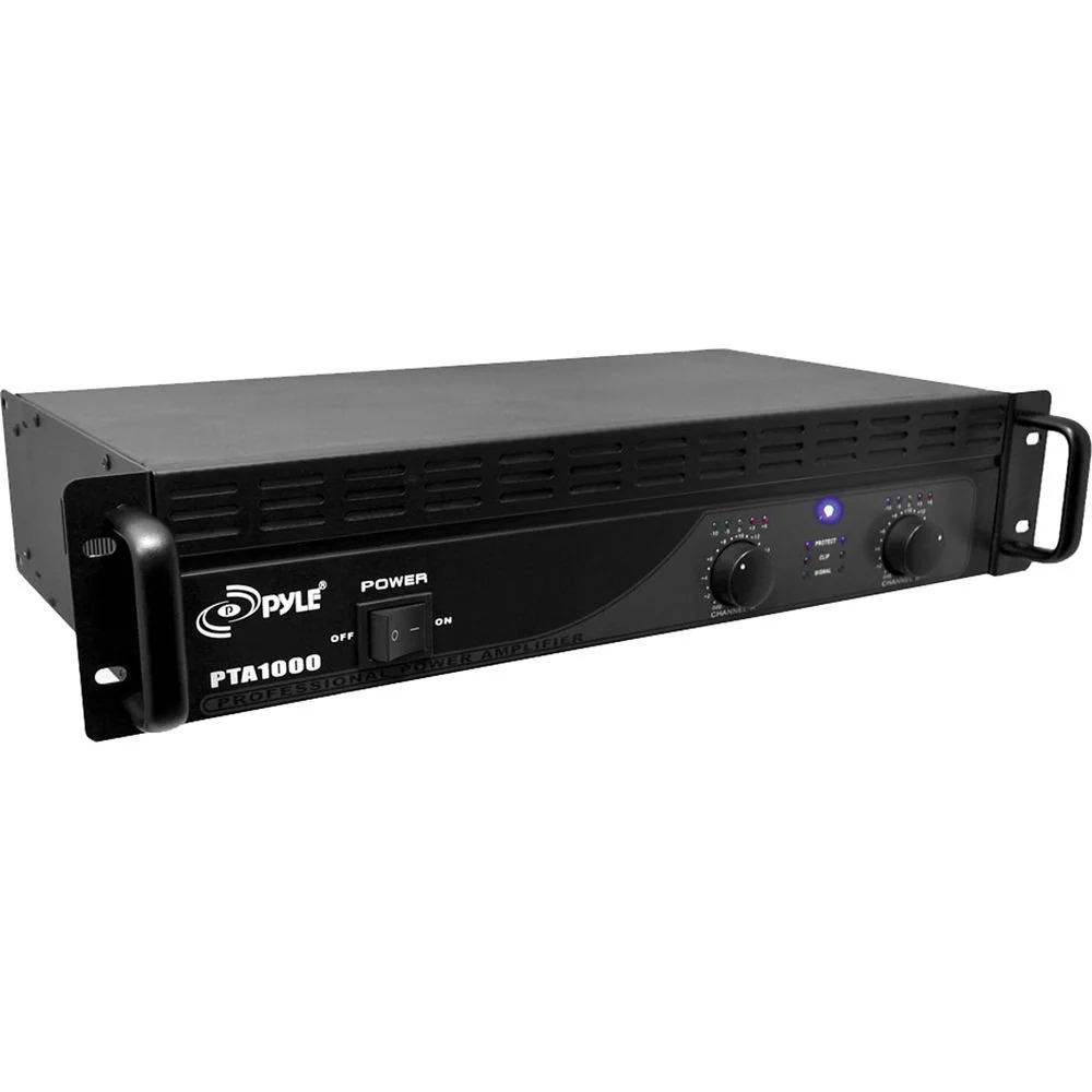 Pyle Pro PTA1000 Professional Stereo Power Amplifier (250W/Channel @ 8 Ohms) - Image 2