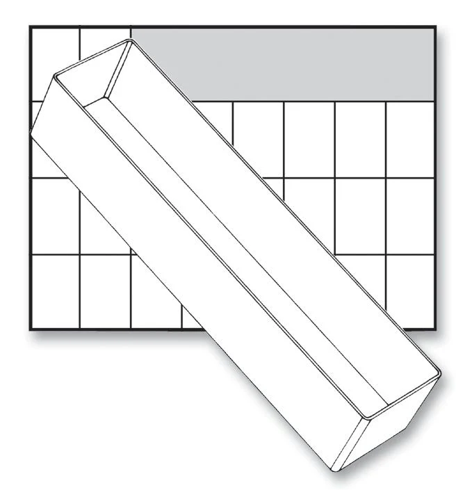 Raaco 1674887 Insert for 250-3 Drawer A8-3 47mm x 55mm 235mm
