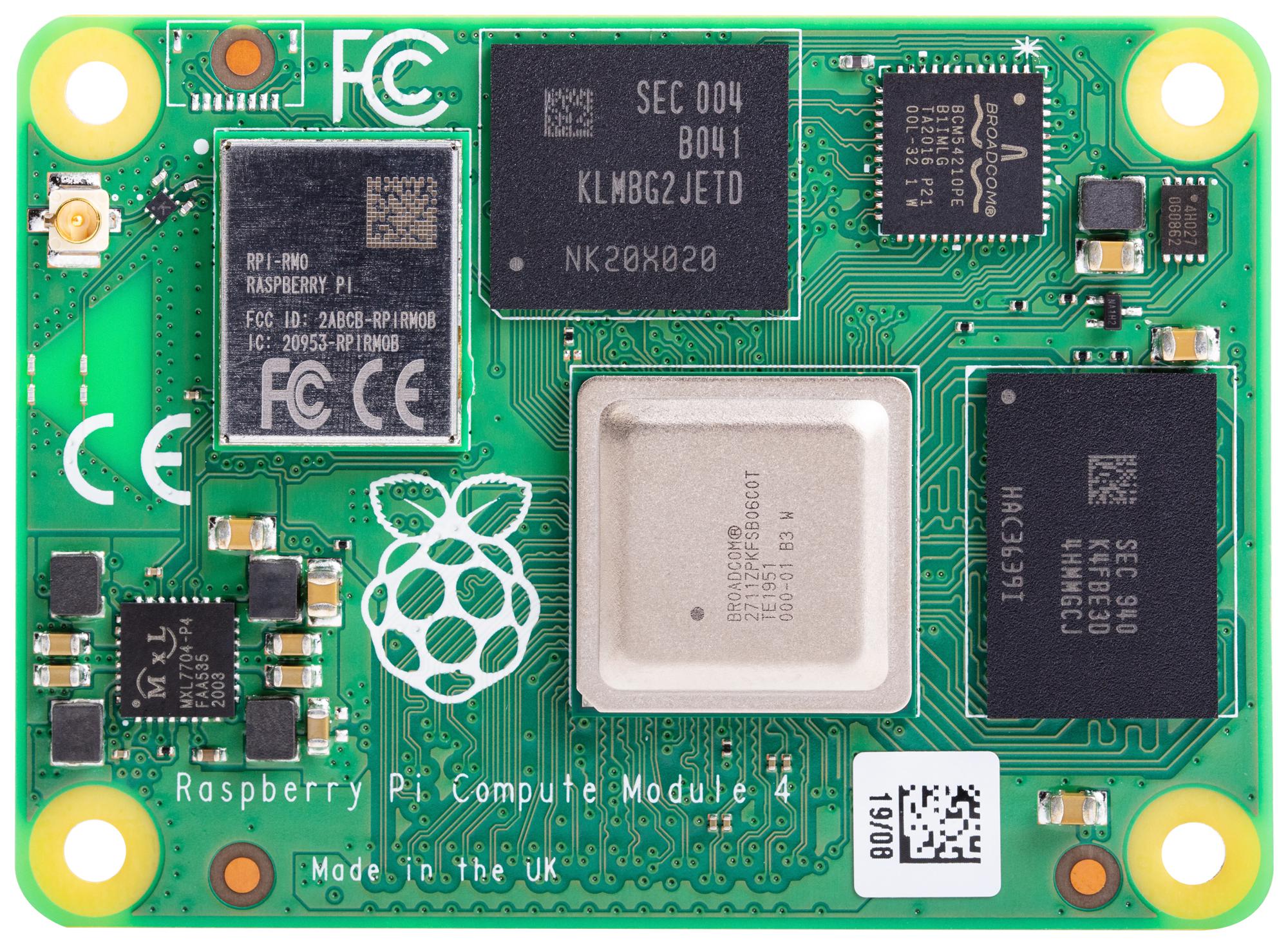 RASPBERRY-PI CM4004032B Raspberry Pi Compute Module 4, BCM2711, ARM Cortex-A72, 4GB RAM, 32GB EMMC SC0686B - Image 2