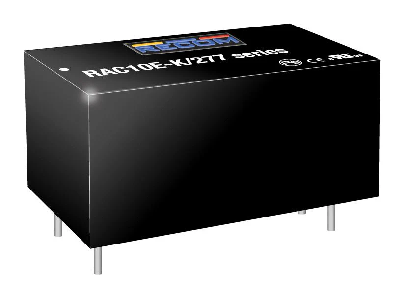 Recom Power RAC10E-24SK/277 AC/DC PCB Mount Supply (PSU) ITE Household & Transformers 1 Output 10 W 24 VDC 416 mA