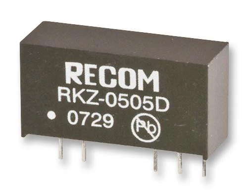 RECOM POWER RKZ-0505S Isolated Board Mount DC/DC Converter, Medical, 1 Output, 2 W, 5 V, 400 mA