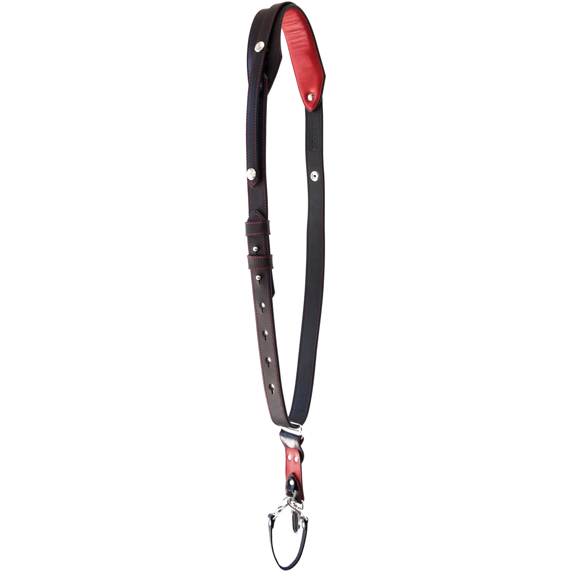 RL Handcrafts Andino Pro-DLX Leather Camera Sling (Large, Black/Red) - Image 14